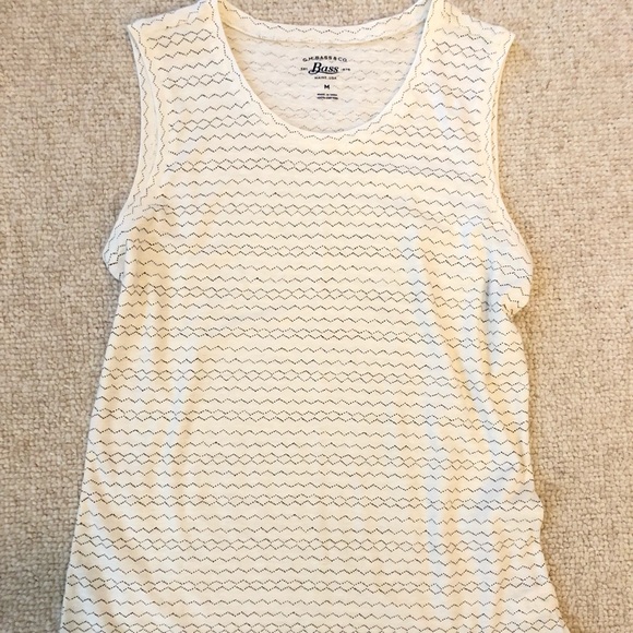 Bass Tops - Cream Colored Tank Top.